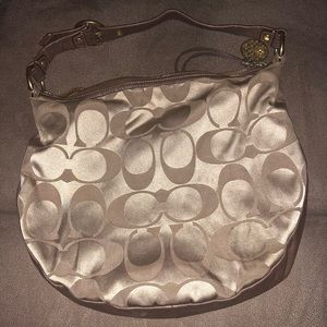 Gold Medium Coach Bag